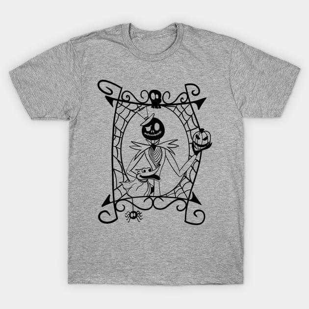 Kid's Jack Skellington in Black T-Shirt by The Creative Palette